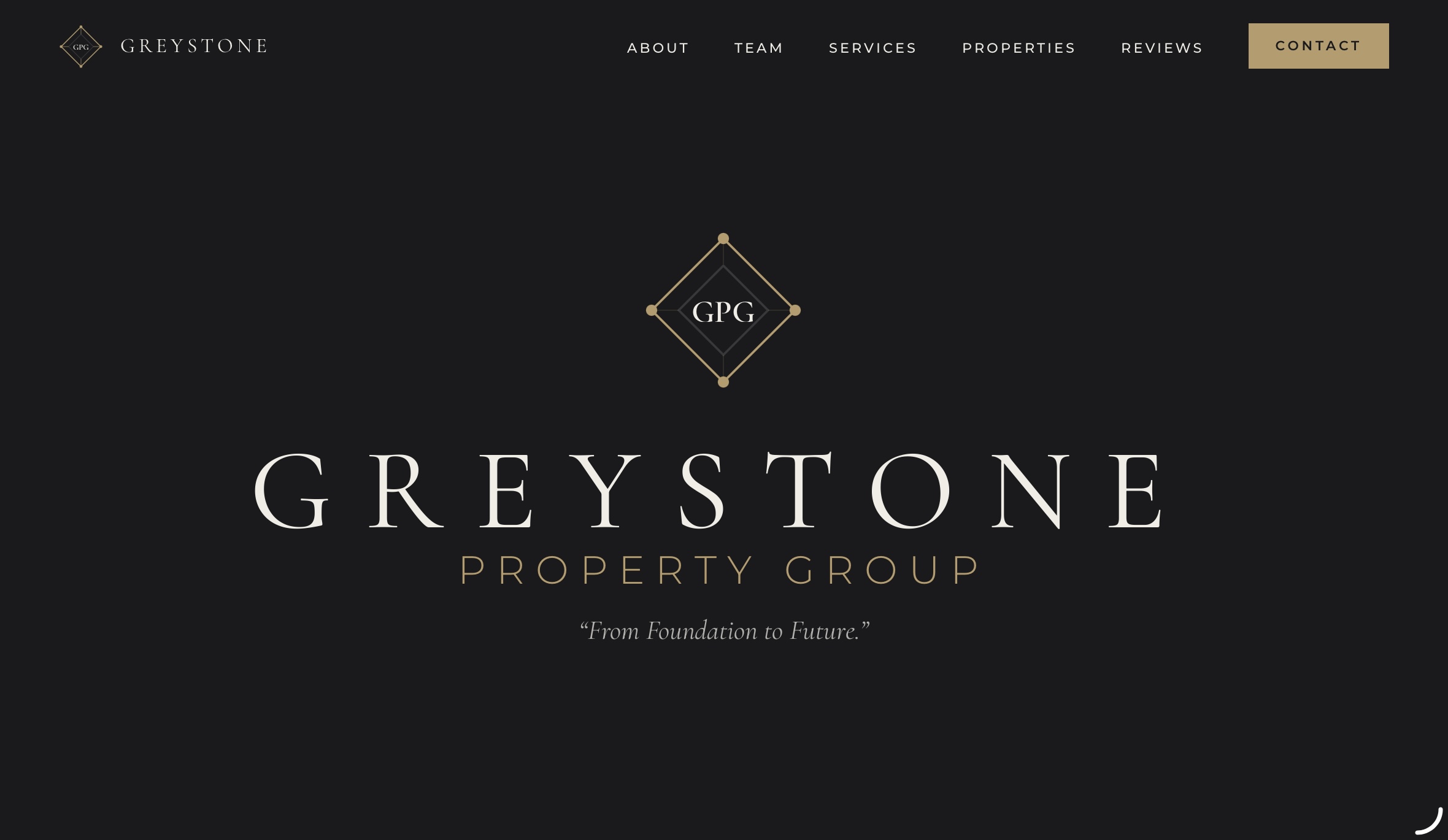 Greystone Property Group homepage, Rooted in the Mountains, Built on Integrity